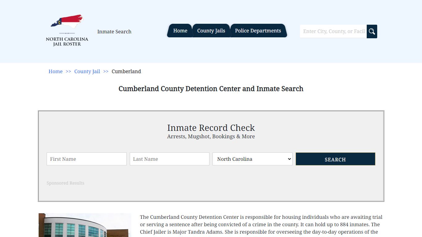 Cumberland County Detention Center and Inmate Search